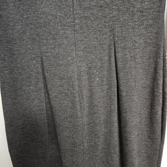CHRIS McLAUGHLIN Charcoal Sheath Career Dress w/Brass Studs Lined Size 8 EUC - Picture 8 of 12